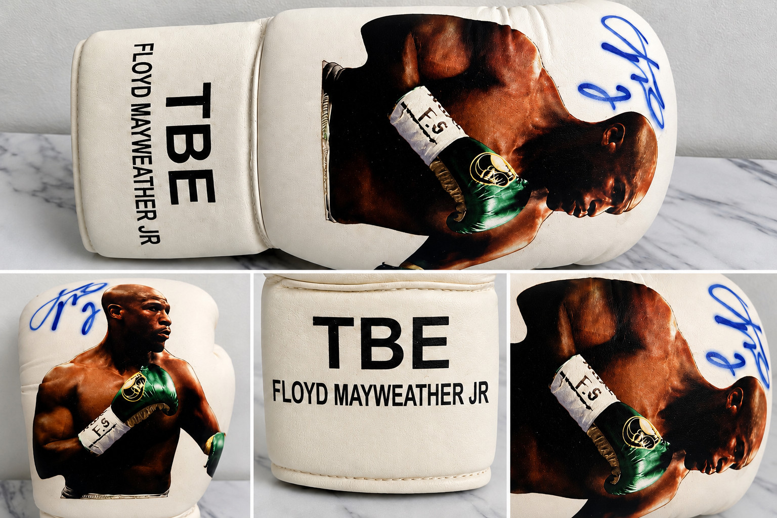 Floyd Mayweather Jr Autographed TBE Boxing Glove PSA/DNA Certified AD28066 Rare 