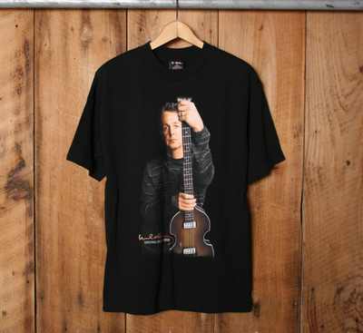 Vintage GIANT Paul McCartney 2002 Driving USA Tour Concert T-Shirt