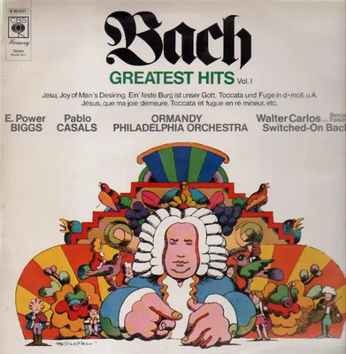 Johann Sebastian Bach Greatest Hits Vol. 1 NEAR MINT CBS Harmony Vinyl LP