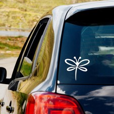 Outline Dragonfly Vinyl Decal Sticker Car Truck Window Laptop Water Bottle Mug