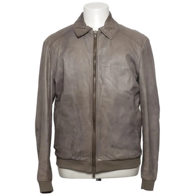 Ice Iceberg, Lederjacke, Herren, Größe: 50, Grau, Leder, Einfarbig #Obw - Bild 1 von 4