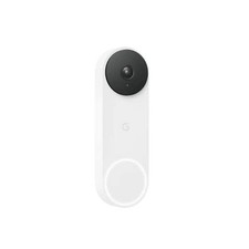 GOOGLE Nest Smart Camera Doorbell Wired, 2nd Gen - Snow Finish