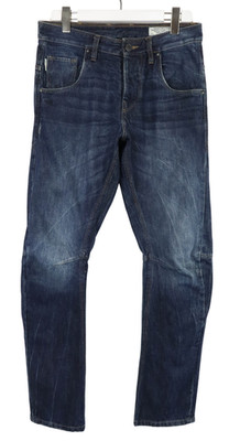 Jack & Jones Stan Anti Fit Herrenjeans W31/L32 Neu Schnurrhaare Knopf Fly Blau