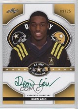 2015 Leaf US Army All-American Bowl Tour Green Ink 9/25 Deon Cain Auto 1i9