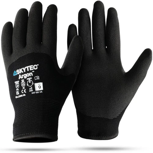 SKYTEC Argon Thermal Insulated Cold Winter Warm Wet Grip Work Gloves -50 C