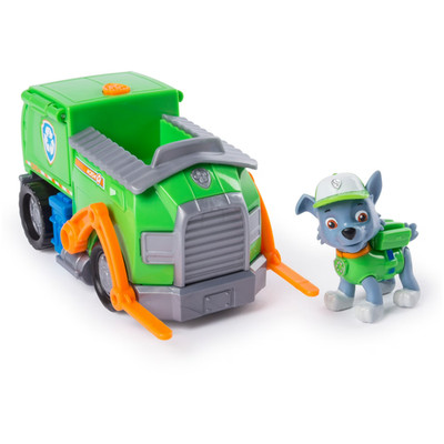 PAW PATROL ROCKY'S TRANFORMING RECYCLE TRUCK W/ POP-OUT TOOLS *DISTRESSED PKG