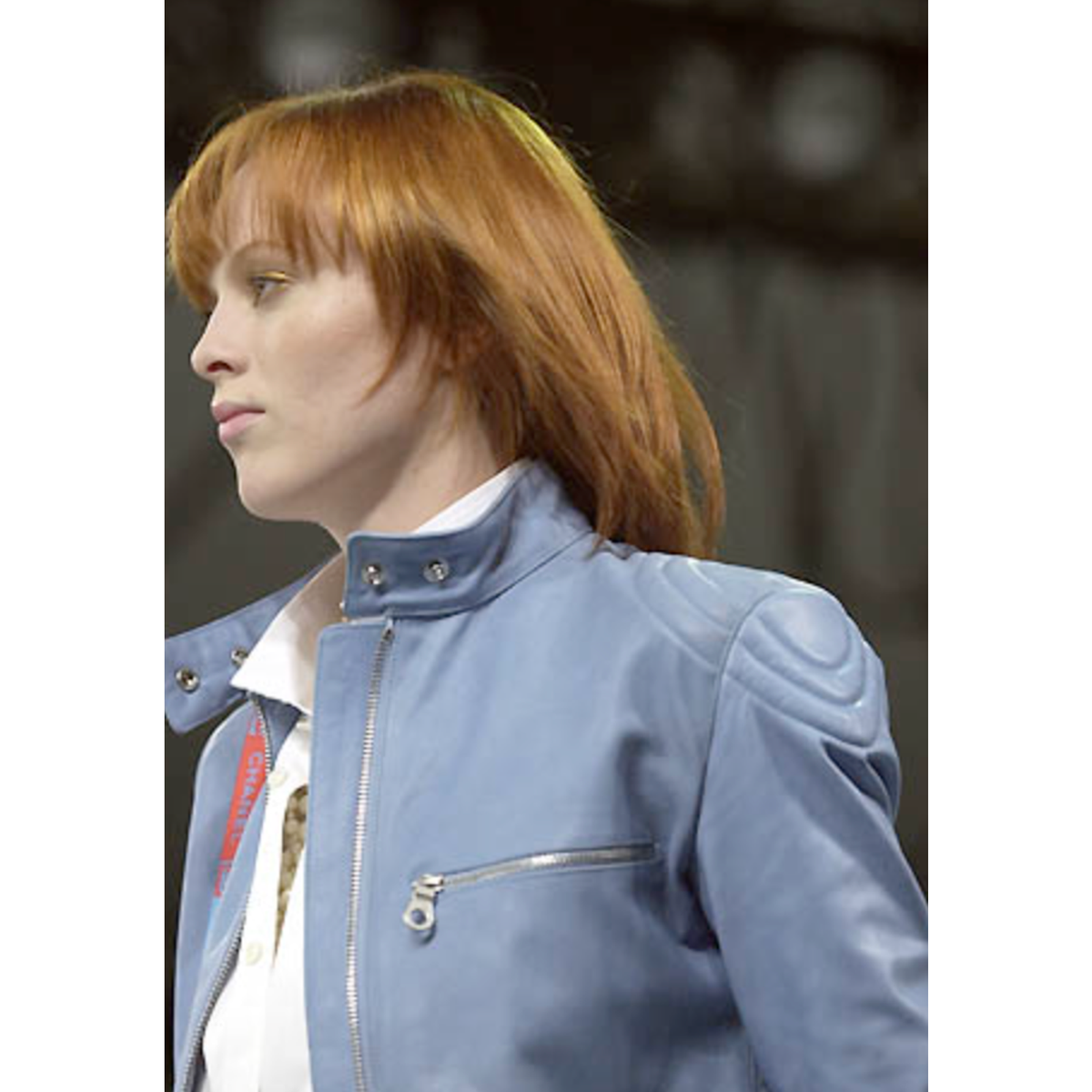 Chanel Pale Blue Leather Moto Jacket – Spring 2002 – Size 42 | eBay