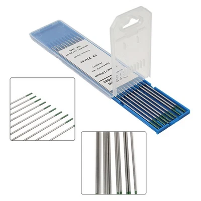 10pcs WP20 TIG Welding Pure Tungsten Electrode Green 1.6 x 150mm 1/16" x 6" - Bild 1 von 4