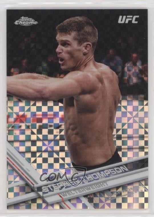 2017 Topps Chrome UFC X-Fractor Stephen Thompson #59