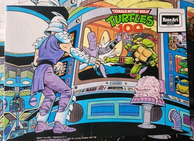 Teenage Mutant Ninja Turtles TMNT Shredder Krang Puzzle 1987 Rose Art Miss 1 Pce