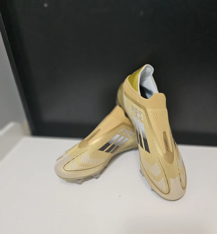 Botines de fútbol para hombre Adidas F50 Elite FG talla 10,5 color dorado Foto 2 de 4