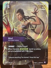 Mel, Defiant Soul (Overnumbered) 188/166 Rare Vendetta Riftbound Foil Near Mint — live eBay listing