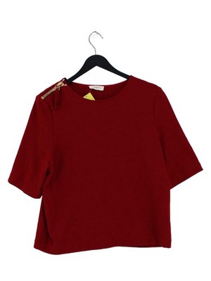 Ba&sh Damen Top S rot Polyester mit Viskose, Wolle, Elasthan Basic