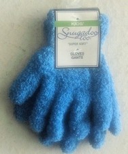 Pair of Snugadoo Too Polyester/Spandex Kid  s Blue Gloves, One Size-NEW with Tags