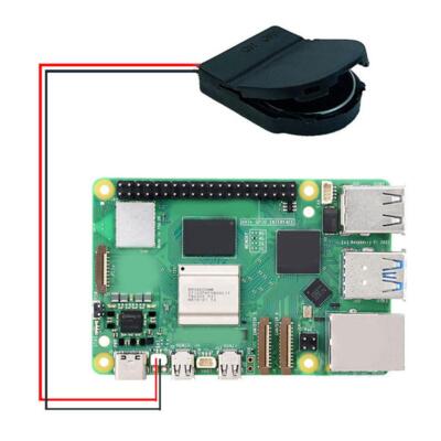 Für Raspberry Pi 5 RTC-Batteriebox (CR2032-Batterie nicht entha  D3I5 U1Q5  C8B5