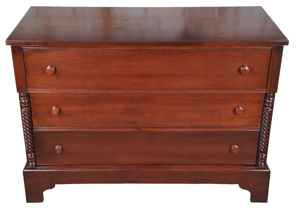 Комод сундук и зеркало под старину в стиле Park American Federal Cherry Lowboy 45 дюймов - Изображение 2 из 4