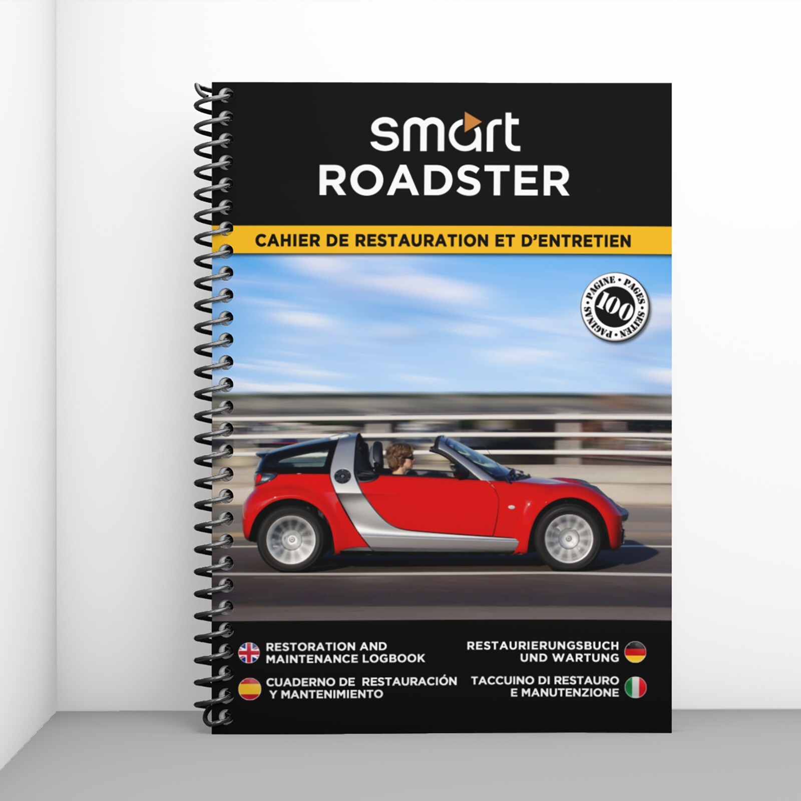 Cahier de restauration Smart Roadster pour entretien et suivi mécanique de votre cabriolet