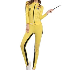 Costume cosplay Kill Bill The Bride Beatrix Kiddo tuta kung fu da donna 