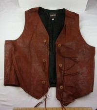 North American Frontier XL lined Western vest vintage