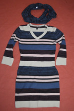 Derek Heart Women's Sweater Dress Size Medium Ladies Warm With Scarf 