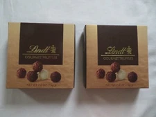 (2) Box Lot Of Lindt Gourmet Truffles In Gift Box 2.8 Oz Each !