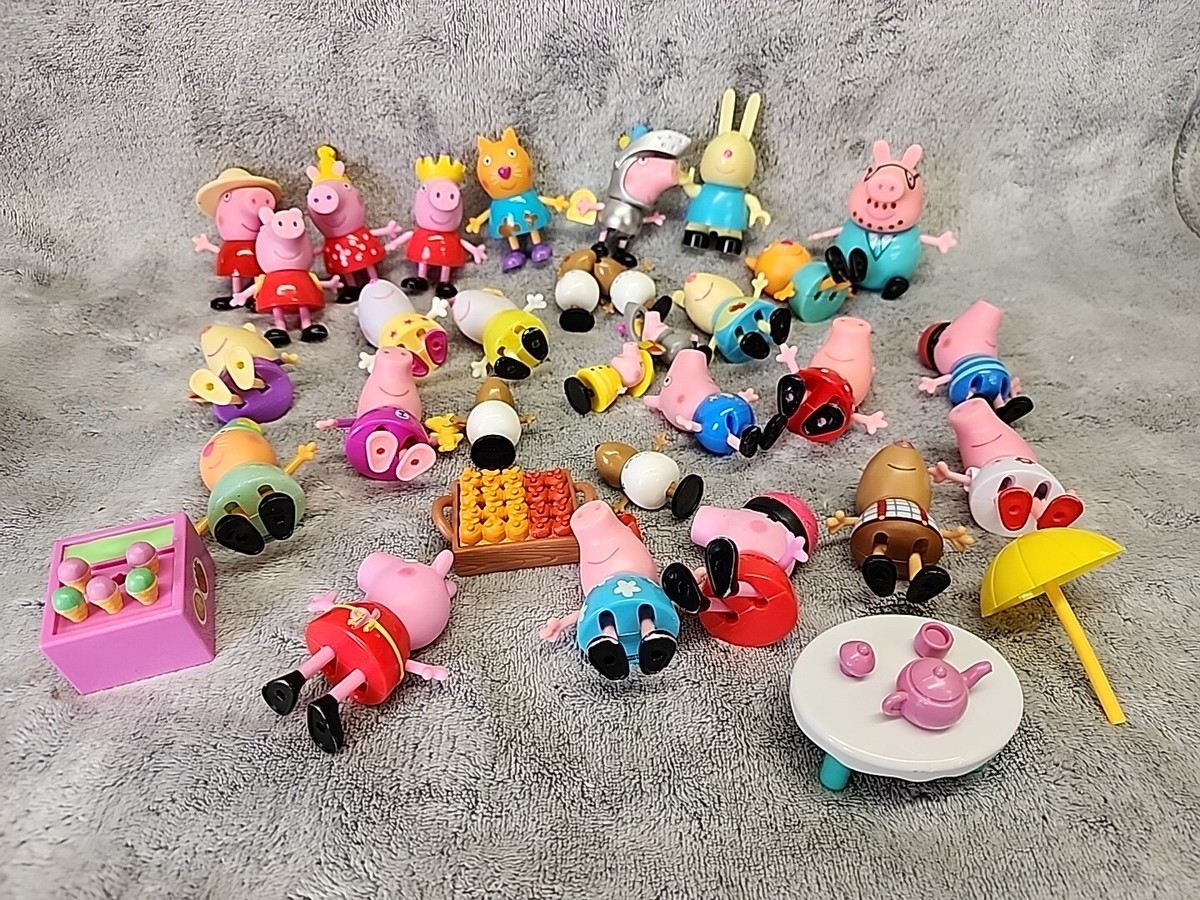 Sale play peppa pig toys Sale Peppa Pig 2.25 Inch Toy Figures And Play Pieces Lot Of 33 eBay