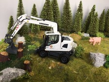NZG Liebherr Mobilbagger 918 Compact Helmreich weiß 1:50 NEU OVP Art. 818/01