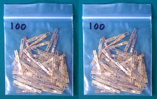 200 New Elco EDAC Solder Type Pins for 56 90 and 120 Gold Pin Connectors. E6