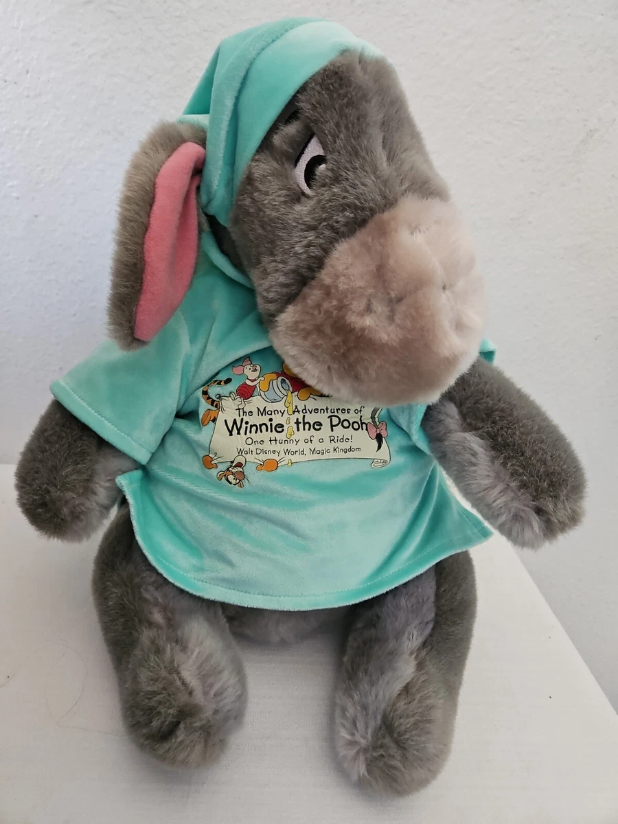 Disney World Winnie The Pooh Ride Eeyore Green Nightshirt Plush