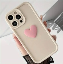 Case For iPhone 17 16 15 14 Max Plus /Air Love Heart Shockproof Phone Cover