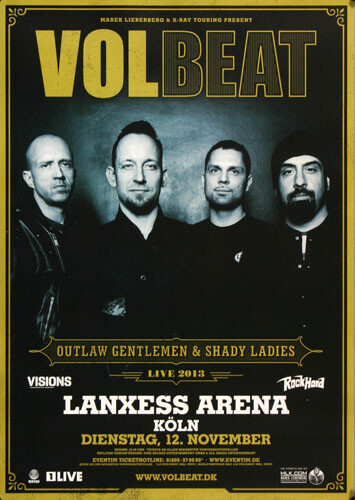 Volbeat - Beyound Hell , KöLn 2013 | Konzertplakat | Poster-image