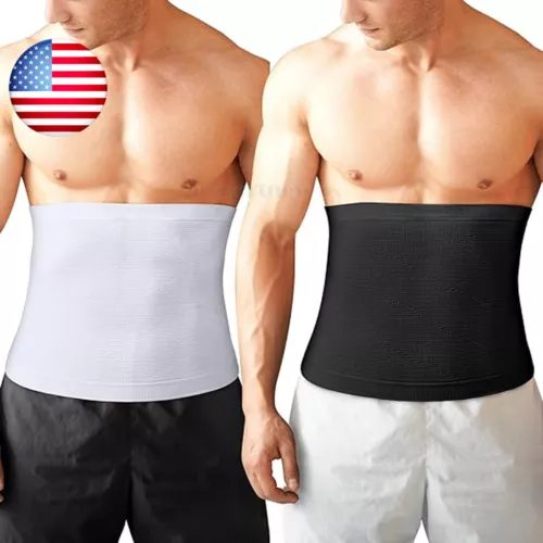 Mens Tummy Control Tuck Belt Body Shaper Seamless Slimming Waist Trainer Trimmer - Picture 1 of 16