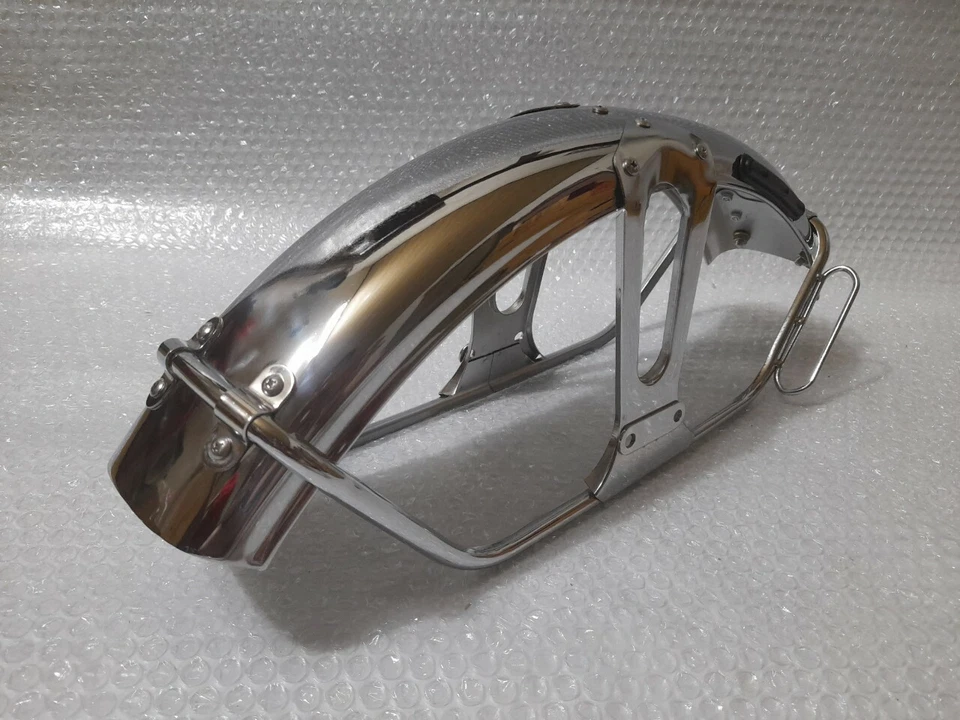 Guardabarros delantero cromado Honda CL 100 CL100 K0-K1 CL100S CL100 S 61100-108-670 XW Foto 4 de 4