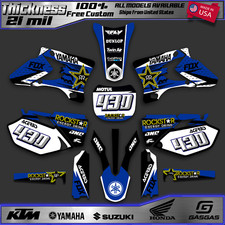 Yamaha YZ250F YZ450F 2003-2005 Full Graphics Kit Blue White Black Nr430 MX Decal