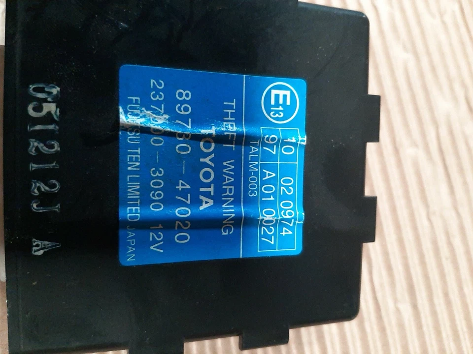 2003-2008 TOYOTA PRIUS  ANTI THEFT ALARM MODULE 89730-47020  - Image 2 of 3