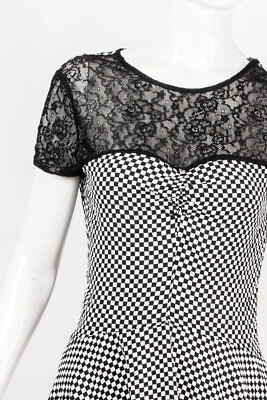slim fit dress slacks Checkered Sequin Dress main image 1