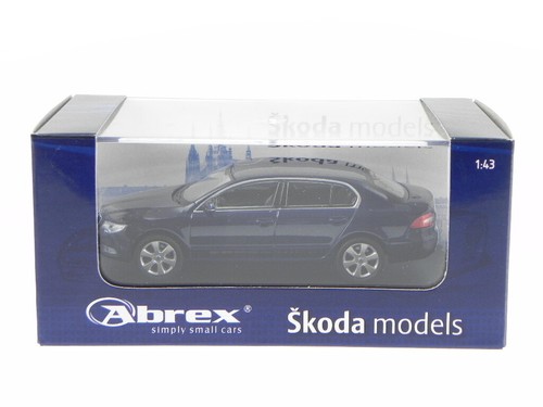 Skoda Superb 2 tiefseeazul coche en miniatura 143AB-010KC Abrex 1/43 - Imagen 4 de 4