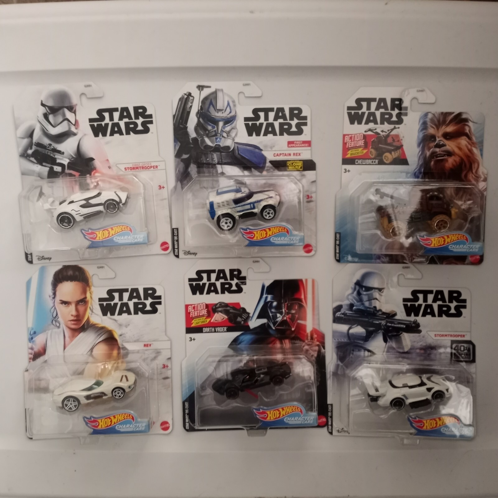 Hot Wheels Star Wars Character Cars Lot