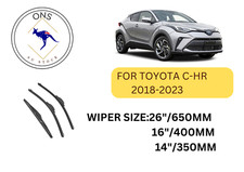 WIPER BLADES FOR TOYOTA C-HR 2018-2023