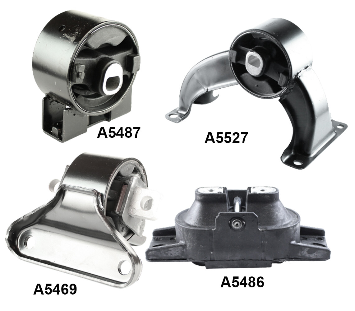 Complete Engine & Transmission Mount Set (4PCS) For 2009-2010 Dodge Journey 2.4L/3.5L FWD – Direct Fit Labwork