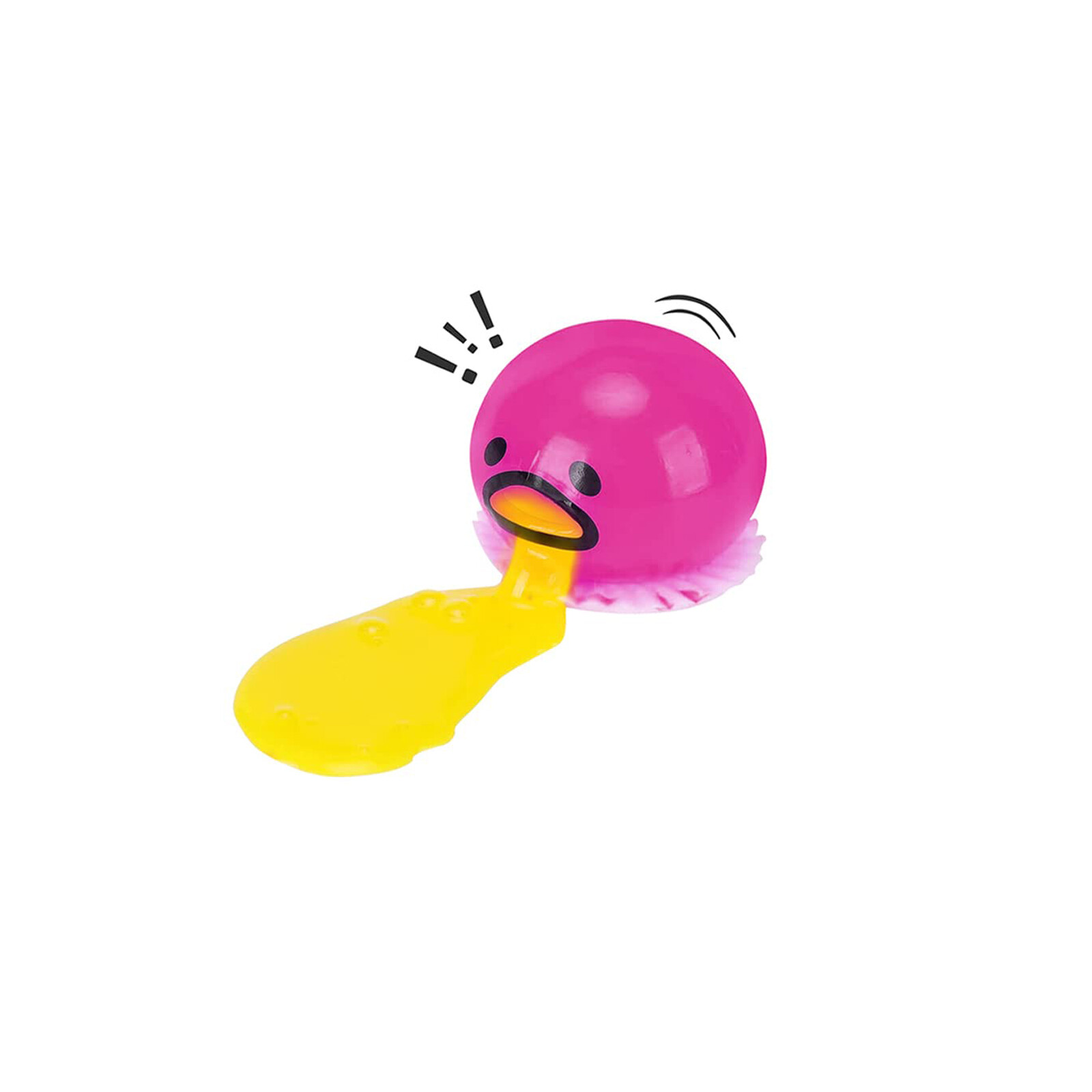 Yellow Round Vomit Sucking Lazy Egg Yolk Vomit Egg Yolk Stress Relief