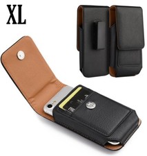 para LG STYLO / STYLUS - Funda Funda Vertical de Cuero NEGRO con Clip para Cinturón