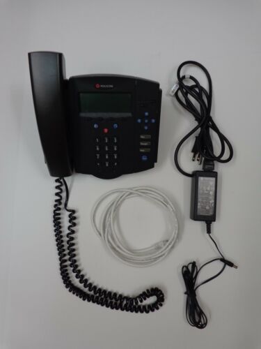 Polycom SoundPoint IP 430 SIP LAN - Power Cable - AC Adapter - Stand - Picture 1 of 4