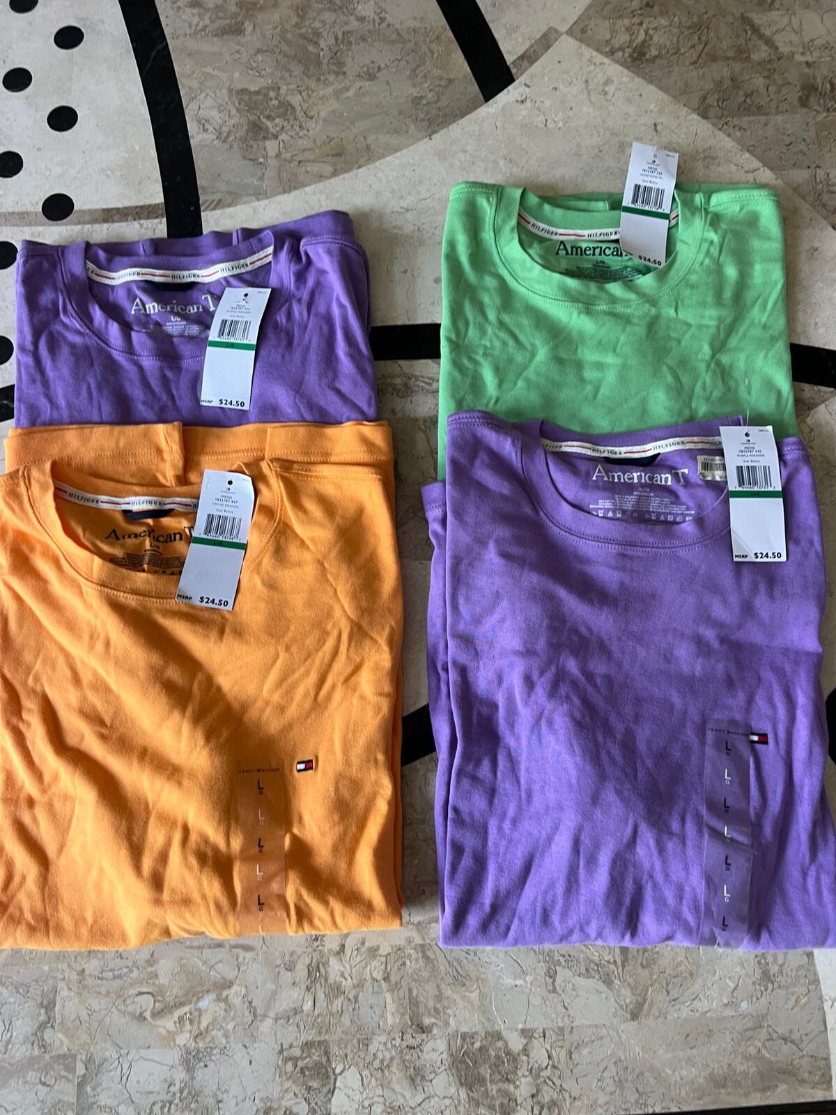 4 Tommy Hilfiger Essential Solid Men's Short Sleeves Crewneck Casual T-Shirt L