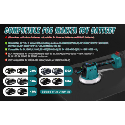 Tile Vibration Leveling Machine for Makita 18V Battery Tile