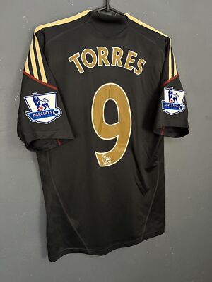 MEN'S FC LIVERPOOL 2009/2010 TORRES #9 AWAY SOCCER FOOTBALL SHIRT