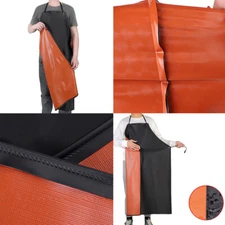 US Heavy Duty Vinyl Waterproof Apron Chemical Resistant PVC Industrial 42x29.5''