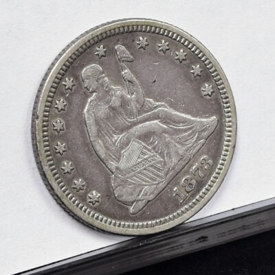 1873 Liberty Seated Quarter - No Arrows Open 3 - XF (#58991-L) | eBay