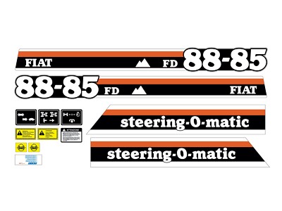 Kit Adesivi Trattore Fiat 80-66 Completo Di Simboli E Avvertenze - Foto 10