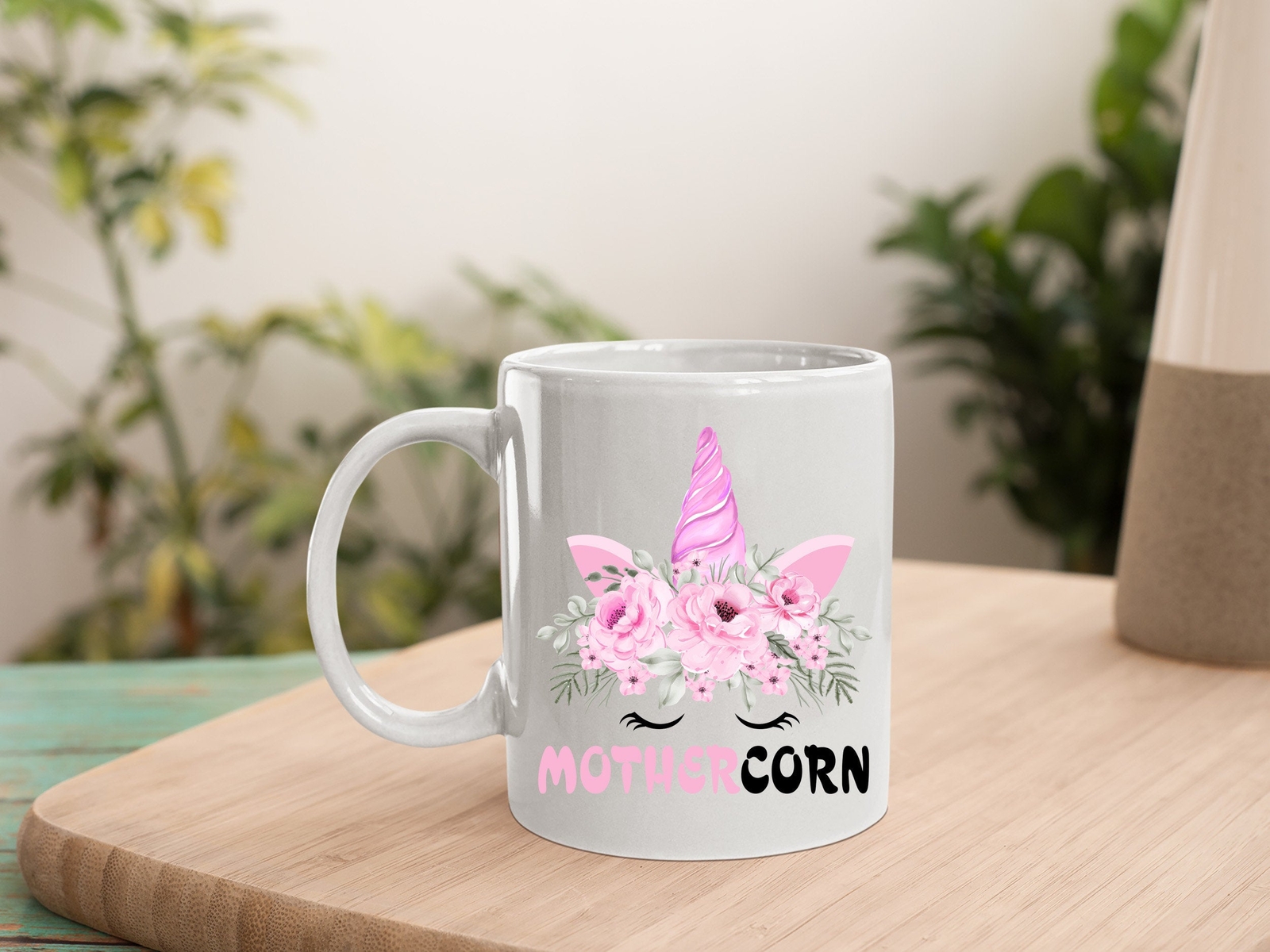 Mothercorn Floral Unicorn Mug for Mother's Day Gift